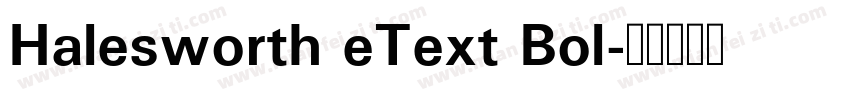 Halesworth eText Bol字体转换